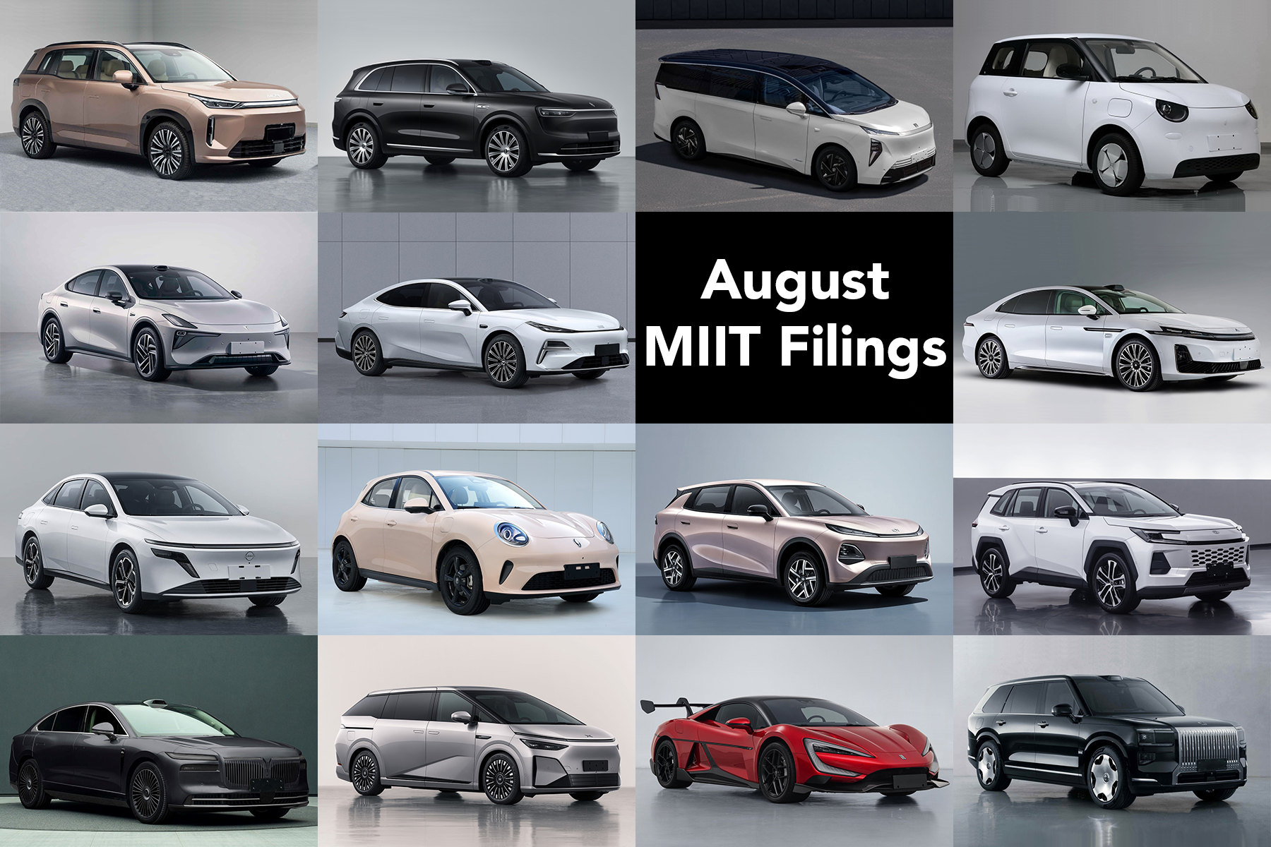 Read more about the article Huge Batch of New Models Revealed in August MIIT Filings